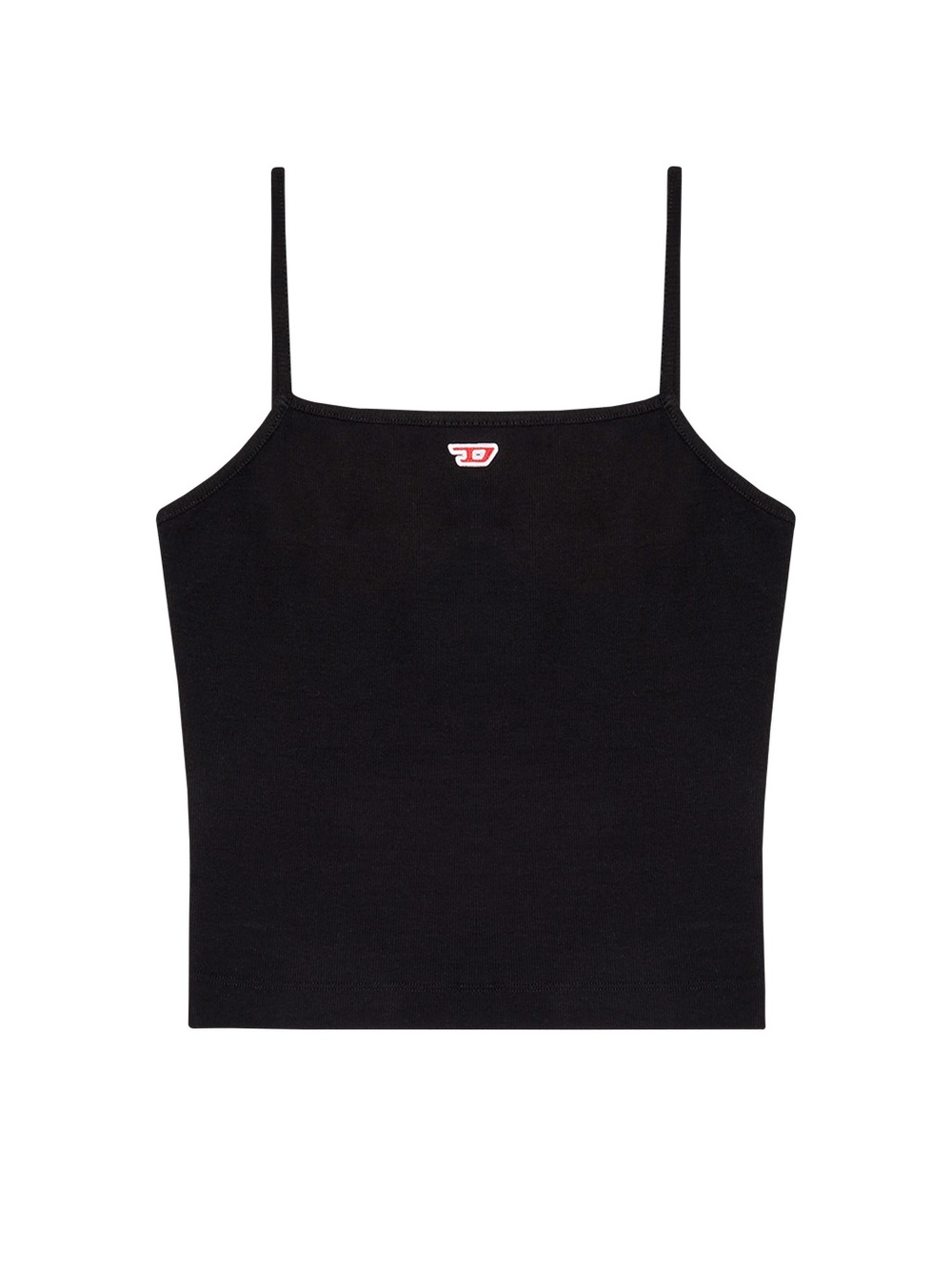 Diesel Black Ribbed Spaghetti Strap Camisole